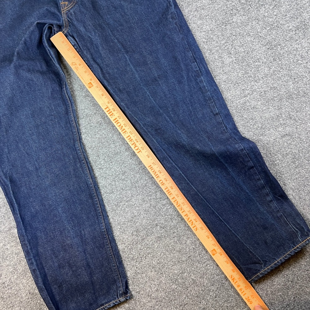 Brave Star Selvage Jeans Mens 38x32 Blue Dark Wash Selvedge Straight Made in USA - Picture 9 of 14